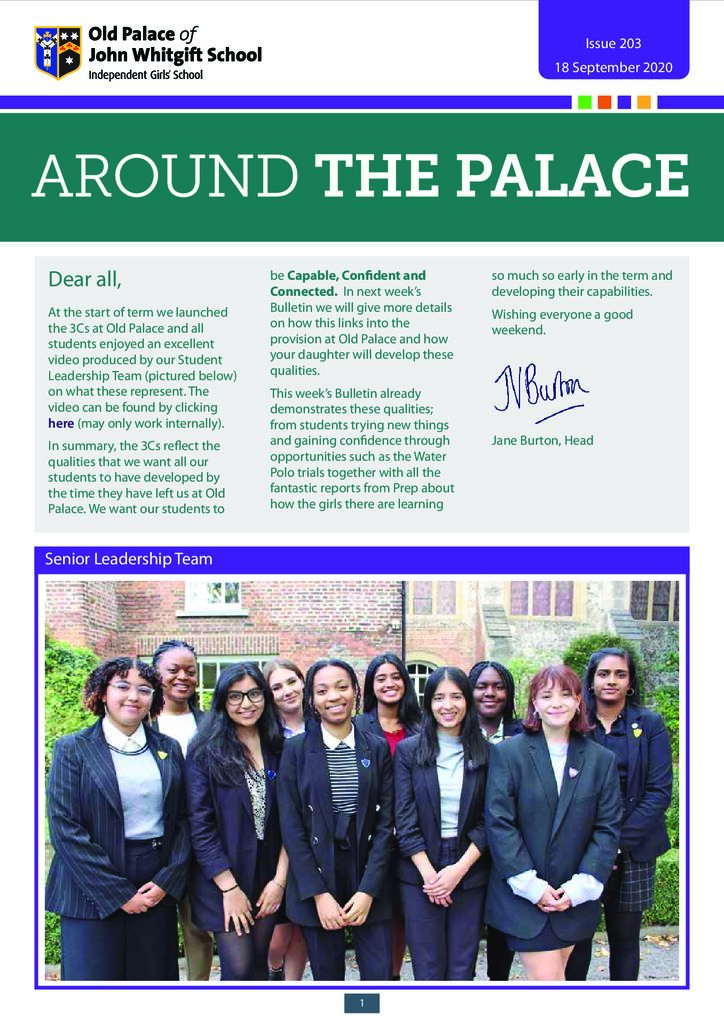 Bulletin cover